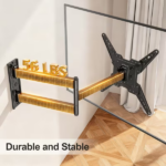 TV wall mount with 16.5-inch long arm, suitable for most 14-55 inch TVs. Features rotation, tilt, and long extension capabilities, providing full-motion flexibility. Supports a maximum VESA pattern of 400x400 mm - Image 6