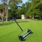 Heavy Duty Rolling Lawn Aerator,Rolling Lawn Aerator, Rotary Push Tine Spike Soil Lawn Aerator Gardening Tool with 3-Piece Long Steel Handle for Garden Yard Grass Maintenance,Not support self-pick up - Image 10