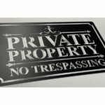 CIFbuy Private Property No Trespassing Sign Reflective Metal Weatherproof Outdoor Warning Sign 12x8 Inch (TikTok, temu pick-up service) - Image 6