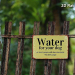 CIFbuy 1pc Funny Dog Drinking Reminder Metal Sign, Rustproof" UV Resistant Iron Wall Art, Durable Unframed 2D Flat Decor With Slogan Sign, RikTok, Sign, RikTok, t Self-pickup Logiopics - Image 4