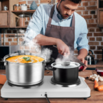 Portable Infrared Dual Hot Plate - 2 Burners for Simultaneous Cooking, 302℉-1022℉ Stepless Temp, Auto Shut-Off, Easy Wipe Clean, Ideal for Dorms/Apartments/RVs/Camping - Image 9