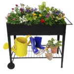 Mini Greenhouse with PE Cover, Indoor Outdoor Plant Gardening Green House for Garden Backyard, 36*18*33in, White - Image 27