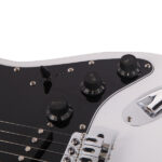 GST Stylish Electric Guitar Kit with Black Pickguard White - Image 11