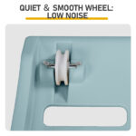 80*34*86CM Light blue PP track connector assembly, circular design with green carpet + 1 cat teaser stick, 15kg cat treadmill - Image 12