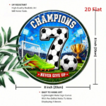 CIFbuy 1pc 7.87x7.87in Champions Soccer Number 7 Metal Aluminum, "" pc 7.87x, Champions Soccer Number 7 Metal Aluminum Tin Plaque TikTok, TikTok, teemu Self-pickup Logiaqics - Image 9
