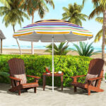 6.5ft Portable Beach Umbrella (Colorful) - UPF50+ Sun Protection (Silver-Coated Polyester), 3-Section Easy Setup (No Tools) - Image 10