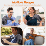 Heated Shoulder Massager 3 Heat Levels & 3 Vibration Modes Cordless USB Rechargeable Shoulder Brace For Pain Relief Rechargeable For Home Office Pain Relief - Image 5