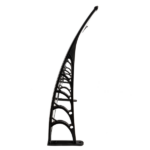 Same Code 27539880 40*38in Household Application Door & Window Rain Cover Eaves Brown Board & Black Holder - Image 29
