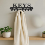 CIFbuy Gothic Key Holder Wall Hanger Vintage Black iron Coat Rack Entryway Organizer Home Decor (TikTok, temu pick-up service) - Image 4