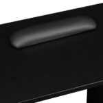 Double Edged Manicure Nail Table with Drawer Black - Image 15