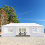 3*9m 7-Sided Iron PE Cloth Spiral Pipe Pergola - Image 4