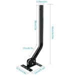 G01 Universal 180°Adjustable TV Antenna J-Pole Aerial Bracket Black - Image 4