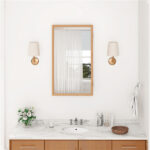 14"×5.5"×24" Bamboo Bathroom Medicine Cabinet with Mirror, Wall Mounted Storage Organizer - Image 6
