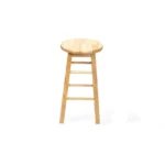 2-Pack 24" Backless Wood Counter Stools, Natural Finish (Shipment from Walmart) - Image 2