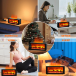 Upgraded 300ml Fireplace Diffuser Essential Oil 7 Colorful Large Flame Fire Humidifier Changing Aroma Diffuser for Aromatherapy Yoga Room Bedroom, Room, Office, Home with Remote Timer and Auto Off - Image 9