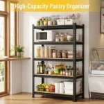 Shelves Metal 5 Tier Garage Shelving Heavy Duty 28"W x 12"D x 59"H Adjustable Shelving Unit for Garage Utility Rack Shelf for Basement Pantry Closet(Shipment from Walmart) - Image 4