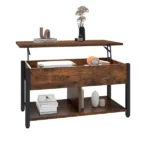 Coffee Table with Storage, Lift-Top Wooden Center Table for Home & Office, Rustic Brown(Shipment from Walmart) - Image 2
