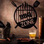 BBQ ZONE Metal Wall Art Sign, Black Grill Themed Iron Decorative Plaque for Backyard Patio Outdoor Barbecue Area, Home Kitchen Wall Hanging Decor , CIFbuy (TikTok/temu self-pickup orders) - Image 9