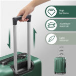 Curved Vertical Stripe 4-in-1 Trolley Case - Retro Green - Image 6