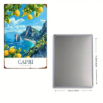 CIFbuy 1pc Capri Italy Metal Sign, 2D Flat Iron Wall Art With Iconic Landmarks, Vintage Italian Travel Decor, Retro Room Accent, Metal TikTok, TikTok, Self-pickup Logiopics - Image 7