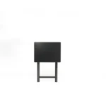 Modern Solid Wood Folding Tray Tables, Set of 2, Black (Shipment from Walmart) - Image 3