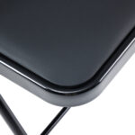 Same Code 33457557 4pcs Elegant Foldable Iron & PVC Chairs for Convention & Exhibition Black - Image 53