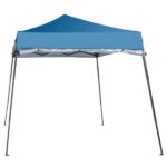 1.8*1.8m Beveled Oxford Cloth Black Plastic Sprayed Iron Pipe With One Side Cloth Backpack Storage Bag Folding Shed Sky Blue - Image 9
