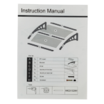 Same Code 43523055 HT-100 x 96cm Household Application Door & Window Rain Cover Eaves Gray Holder - Image 26