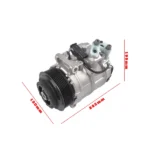12V A/C Compressor with 7-Groove Clutch Fits for Mercedes-Benz GLX350 GLX450 3.0L V6 Sport Utility 2015 Silver 1Pc - Image 5