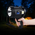 "Rechargeable Spotlight, Super Bright Spotlight Flashlight, Long Running Spot Light Searchlight, Outdoor Handheld LED Flashlight High Lumens with Solar Panels for Hunting Camping Boat " - Image 10
