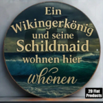 CIFbuy 1pc 8x8 Inch Round Kitchen Witch Sign, Vintage French Style Wall Art, German Language Decorative Plaque, 2D Flat Home Kitchen De TikTok, TikTok, Self-pickup Logiopics - Image 12