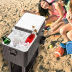 Same Code 16526367 80QT Rattan Square Legs Cooler with Shelf - Image 27