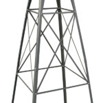 8FT Weather Resistant Yard Garden Windmill Gray & Red - Image 13