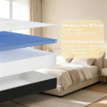 6" Trifold Mattress 75"x38"x6" – Lightweight Memory Foam Bed for Guest, Camping, RV Only mattress - Image 4