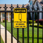 CIFbuy Funny Warning Sign If You Can't See My Mirrors I Can't See You Quote, Mirrors I Can't See You Quote, Vintage Rectangular Iron Plaque 8x12 Inch, Plaque 8x12 Inch, Durable Retro W You CaikTok, You CaikTok, gular Iron Plaque 8x12 Inch Self-anckup Logiopo Wge - Image 3