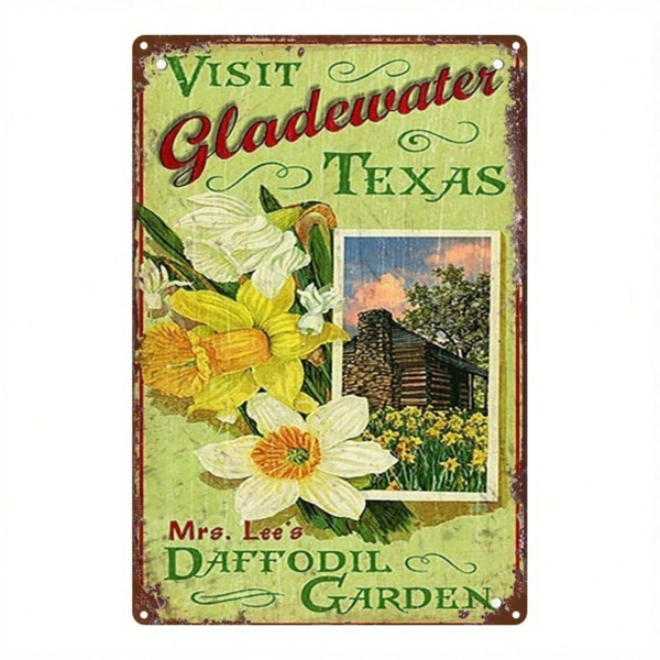 CIFbuy Vintage Floral 2D Flat Tin Sign 8x12 Inch" Waterproof Rustproof Metal Wall Decor Plaque, Decor Plaque, European American Country Style Classic 8x12 Inch, WaikTok, 8x12 Inch, WaikTok, t Self-pickup Logiopics