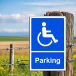 CIFbuy 1pc 2D Flat Unframed Disabled Parking Sign, Durable" Metal 8x12 Inch High Contrast Blue & White Easy To Read Symbol Pattern, White Easy To Read Symbol Pattern, Weat Sign, DikTok, Sign, DikTok, t Self-pickup Logiopics - Image 5