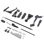 Forward Controls Foot Pegs Levers Linkages Fit for Harley-Davidson Sportster XL883 1200 2004-2013 Black Aluminum - Image 5