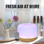 500ml Ultrasonic Essential Oil Diffuser & Humidifier with Remote, Auto-Off Timer, 7 Color Changing Night Light for Home, Office, Yoga - Image 8
