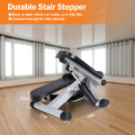 Steppers for Exercise, Mini Stair Stepper with Resistance Bands at Home Workout Equipment with 330.7LBS Loading Capacity, Hydraulic Fitness Stepper with LCD Monitor - Image 4