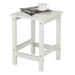 36*36*47cm Single Layer Square HDPE Side Table White - Image 10