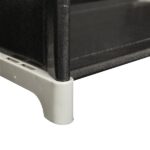 Multifunctional Assembled 3 Tiers 6 Compartments Storage Shelf Black - Image 14