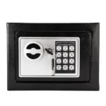 Mini Wall-in Style Electronic Code Metal Steel Box Safe Case 17EF Black - Image 57