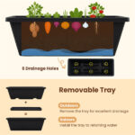 Vertical 5-Tier Raised Garden Bed with Wheels & Removable Planter Boxes for Patio Balcony - Image 9