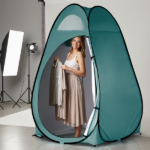 Portable Outdoor Pop-up Toilet Dressing Fitting Room Privacy Shelter Tent Army Green - Image 65
