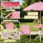 Outdoor Table with Foldable Chairs - Image 4