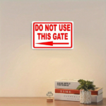 CIFbuy 1pc Do Not Use This Gate Metal Tin Sign, Sign, Safety Caution Rules Regulations Sign With Optional Directional Arrow, With Optional Directional Arrow, Unframed 8x12in This Gate MetikTok, This Gate MetikTok, Optional Directional Arrow Self-utckup Logiopin - Image 5
