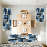 Three-piece kitchen rug set, non-slip and washable, abstract pattern kitchen hallway rug, soft and comfortable, suitable for sinks, floors, entrances, hallways and bathrooms. - Image 11