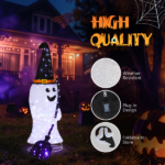 Replace 94400163 4ft Ghost 100LED Lighted Outdoor Halloween Decorations - Image 7