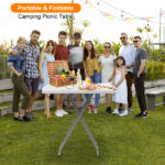 Replace 59374361 76*50*70.5cm Liftable Garden Plastic Table White - Image 15
